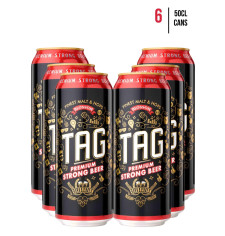 Tag 8% Premium Strong Beer 50cl [Case of 6]