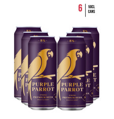 Purple Parrot 8% Strong Premium Beer 50cl [Case of 6]