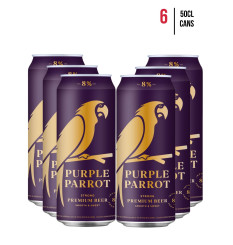 Purple Parrot 8% Strong Premium Beer 50cl [Case of 6]
