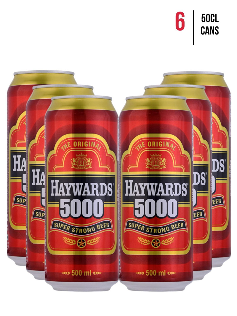 Haywards 5000 Premium 8% Strong Beer [Case of 6]