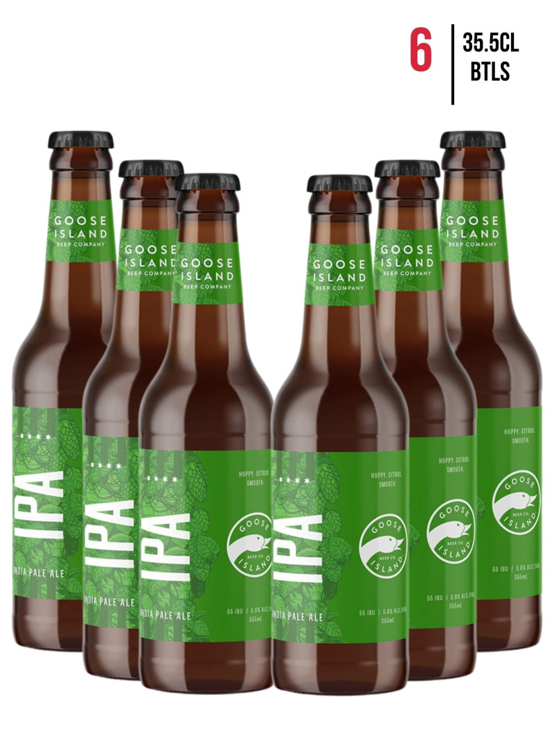 Goose Island IPA Craft Beer Bottles [6-Pack]