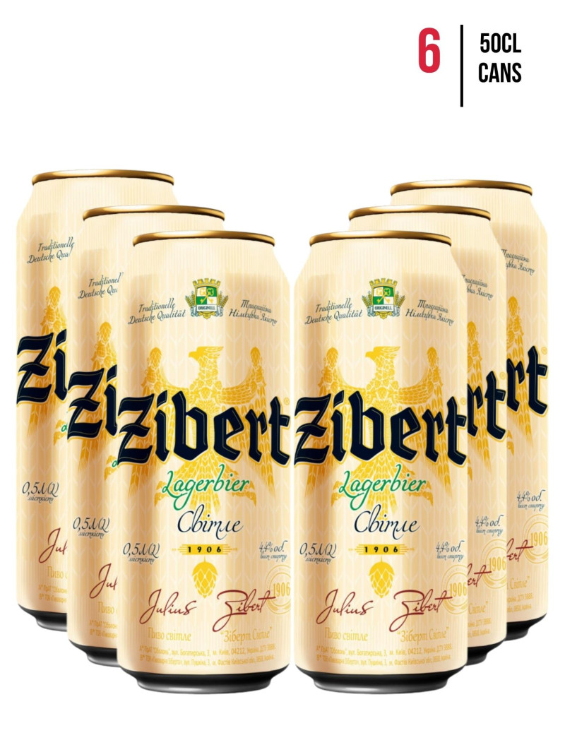 Zibert Lager Can 4.4% [Case of 6]