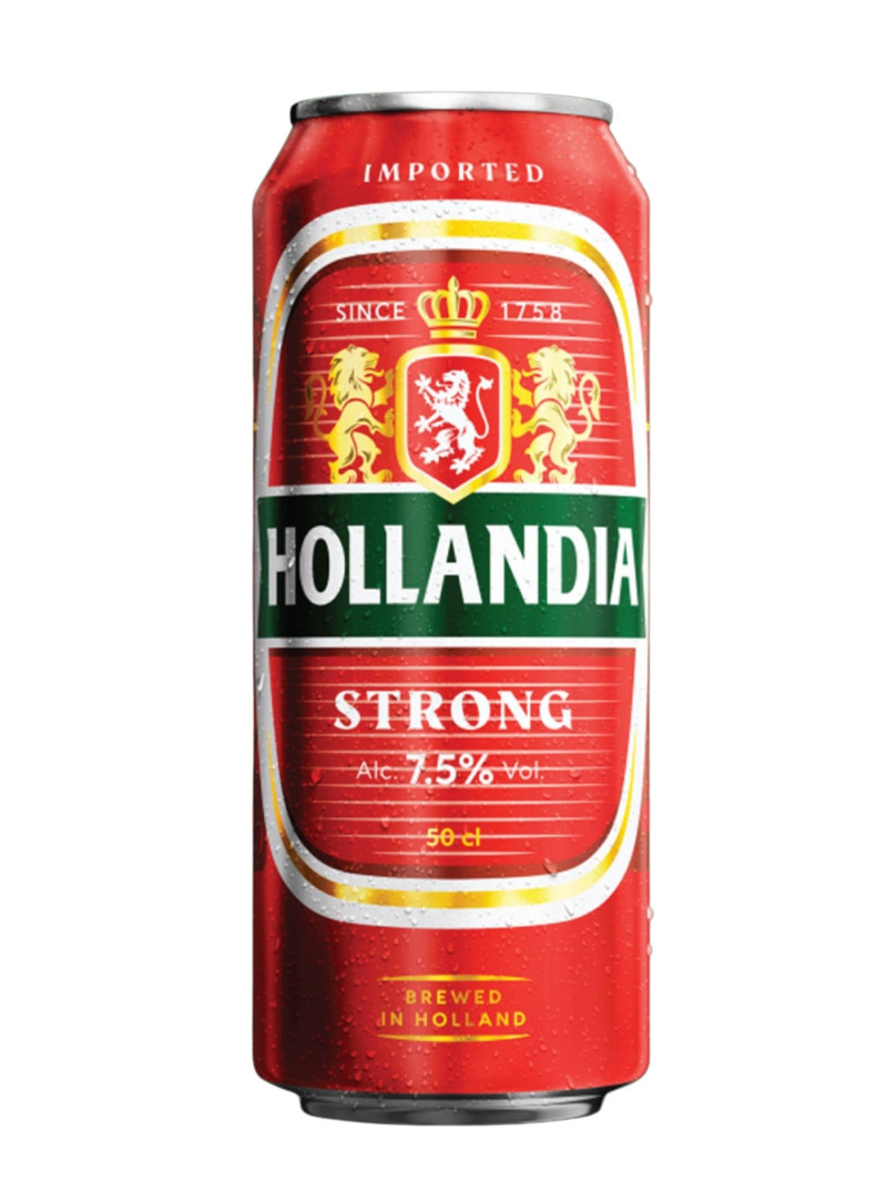 Hollandia Strong 7.5% Cans 50cl [Case of 12]