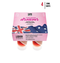 Supa Shots Strawberry Dreams [4-Pack]