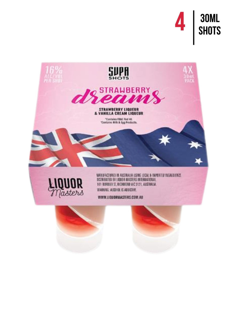Supa Shots Strawberry Dreams [4-Pack]