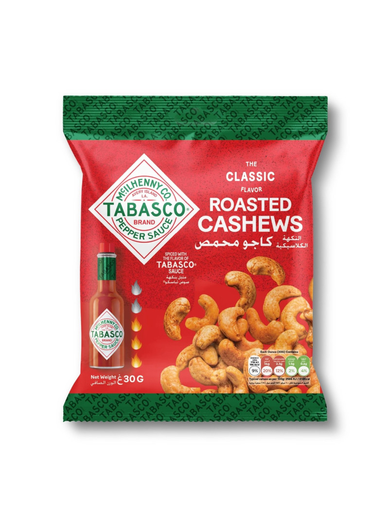Tabasco Roasted Cashews 30g