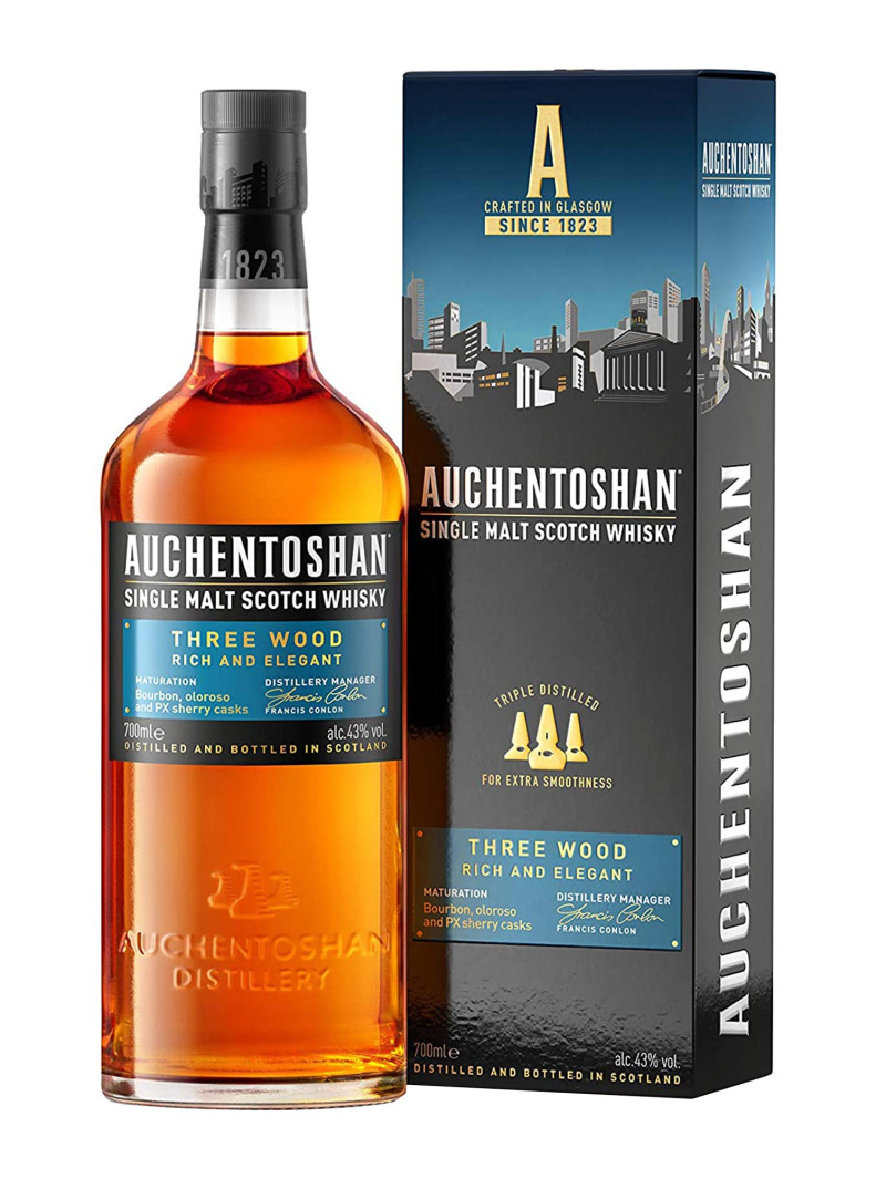 Auchentoshan Three Wood Single Malt Scotch Whisky 