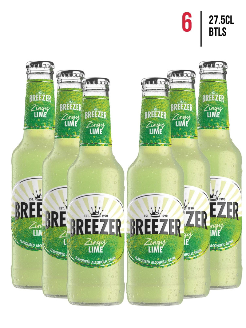 Bacardi Tropical Lime Breezer [6-Pack]