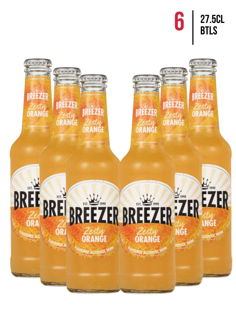 Bacardi Tropical Orange Breezer [6-Pack]