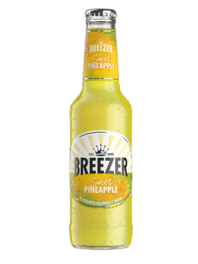 Bacardi Tropical Pineapple Breezer [Case of 24]