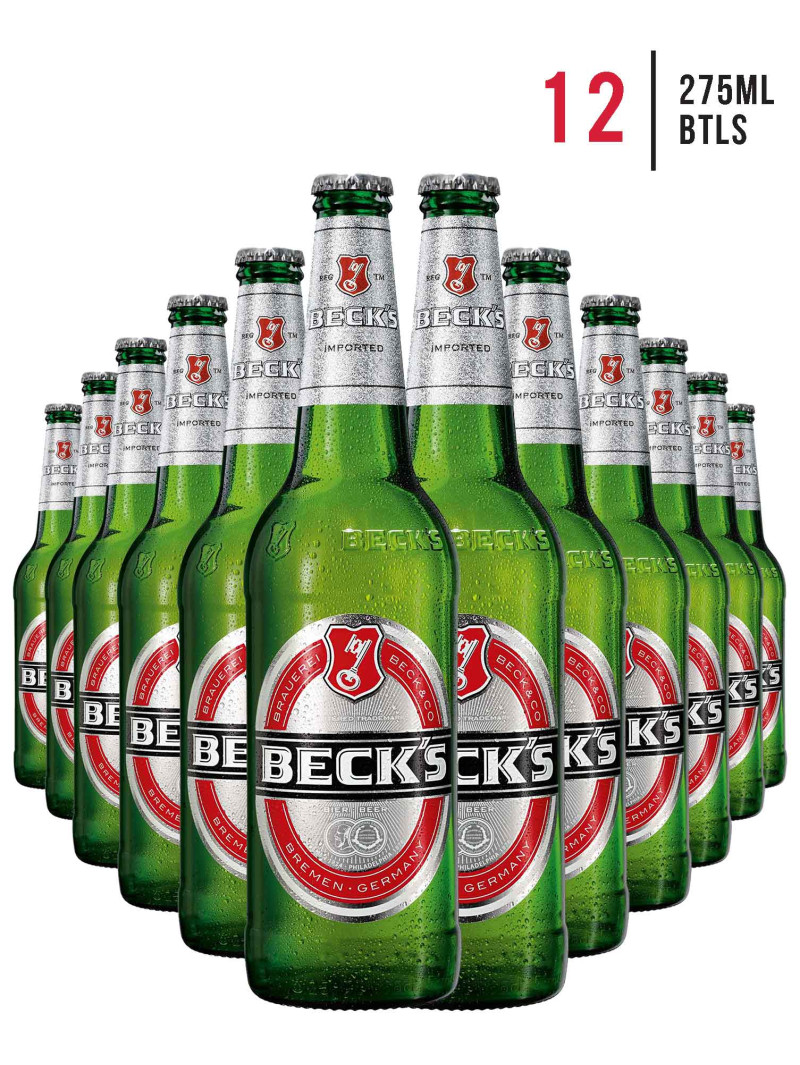 Beck's Beer Bottles [Case of 12]