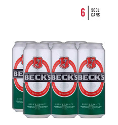 Beck's Beer Cans [Case of 6]