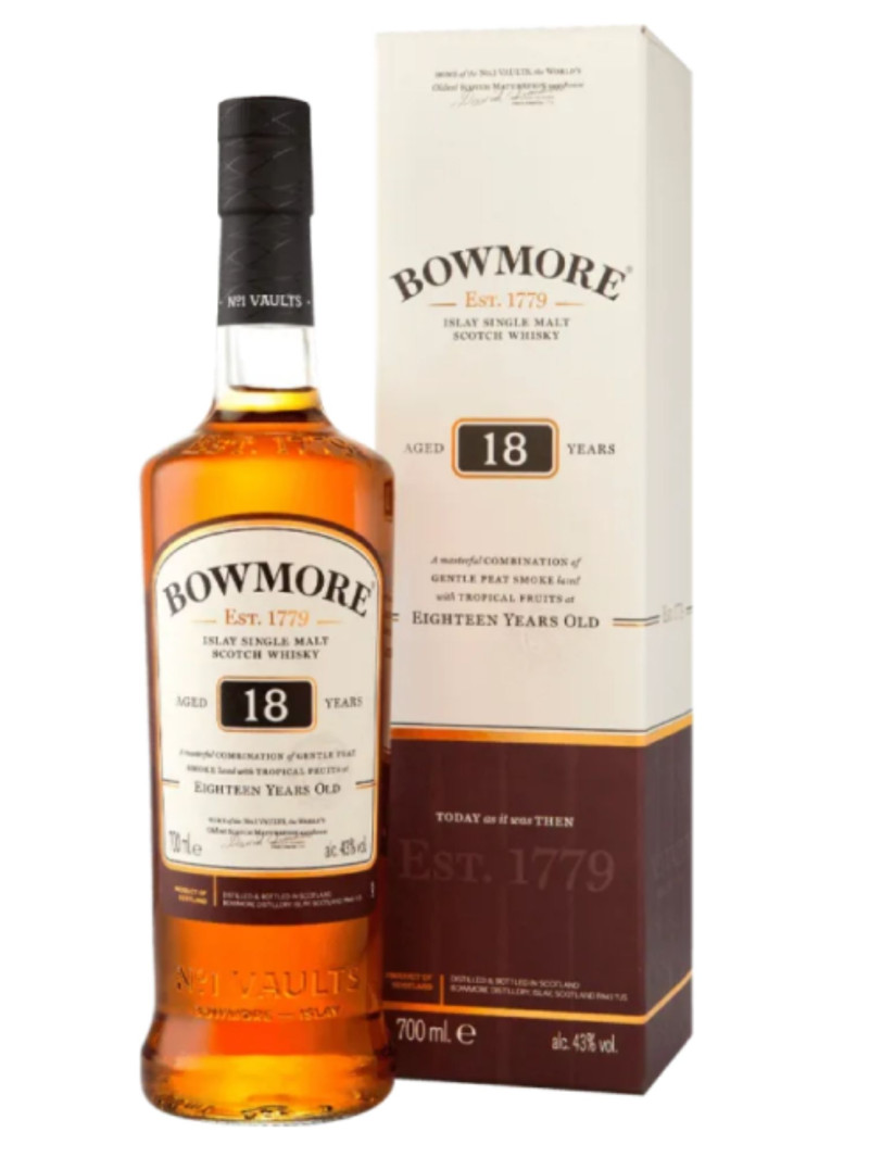 Bowmore 18 Year Old Single Malt Scotch Whisky 