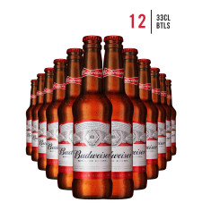 Budweiser Lager Bottles [Case of 12]