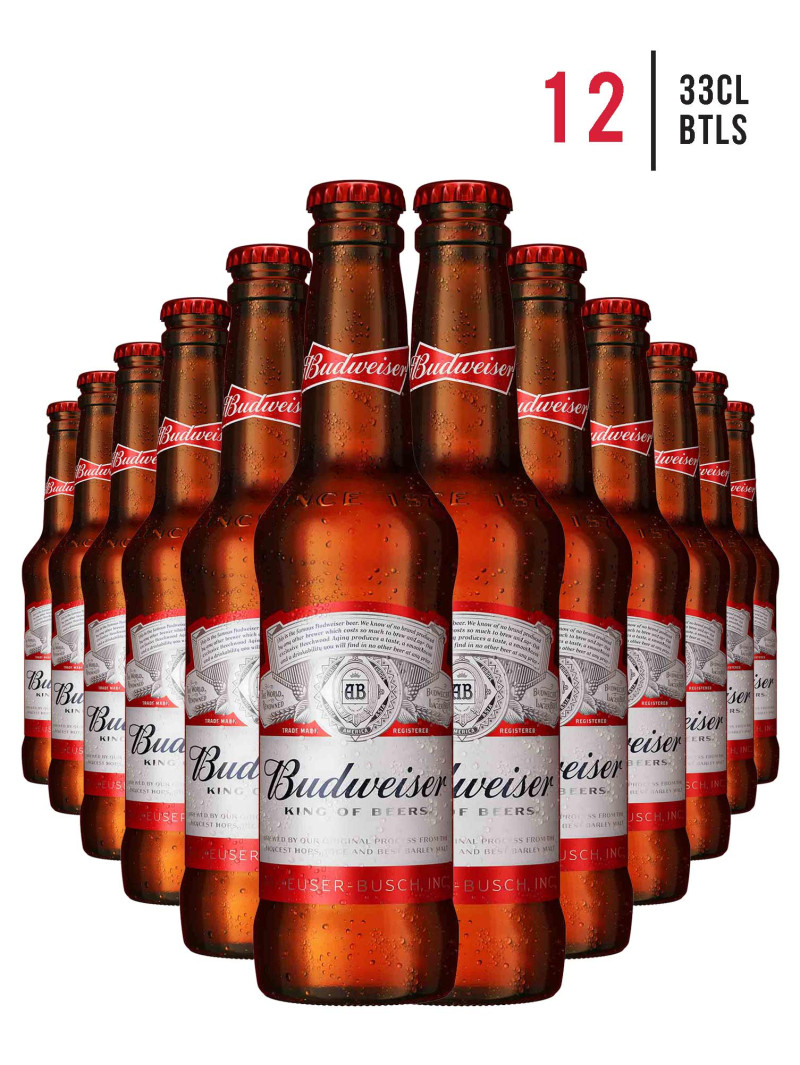 Budweiser Beer 12 pack Bottle - Stirling Fine Wines