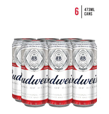 Budweiser Lager Cans 47.3cl [Case of 6]