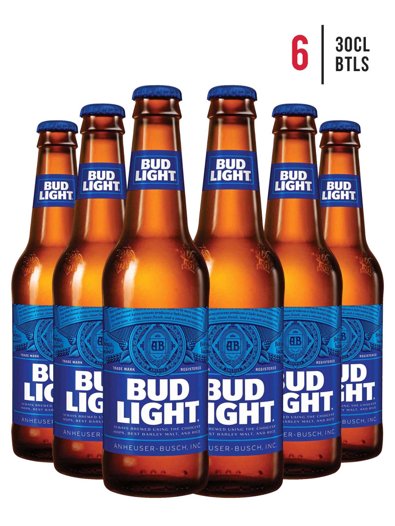 Bud Light Bottles 30cl [Case of 6]