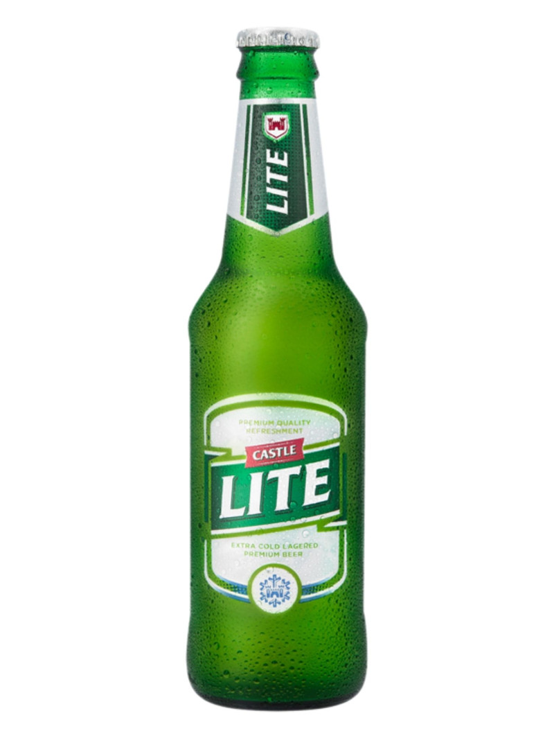 Castle Lite Beer Bottles [Case of 24]