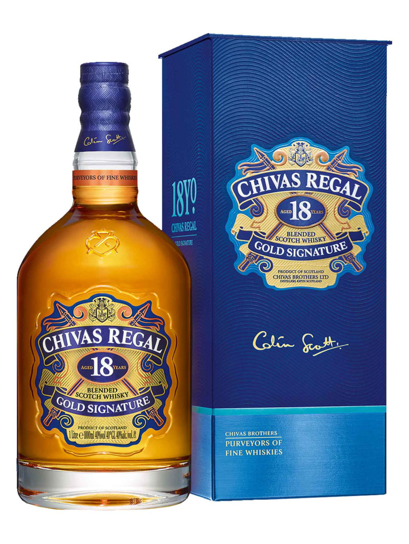 Chivas Regal Scotch Whisky Scotland 18 YO Blended 1L