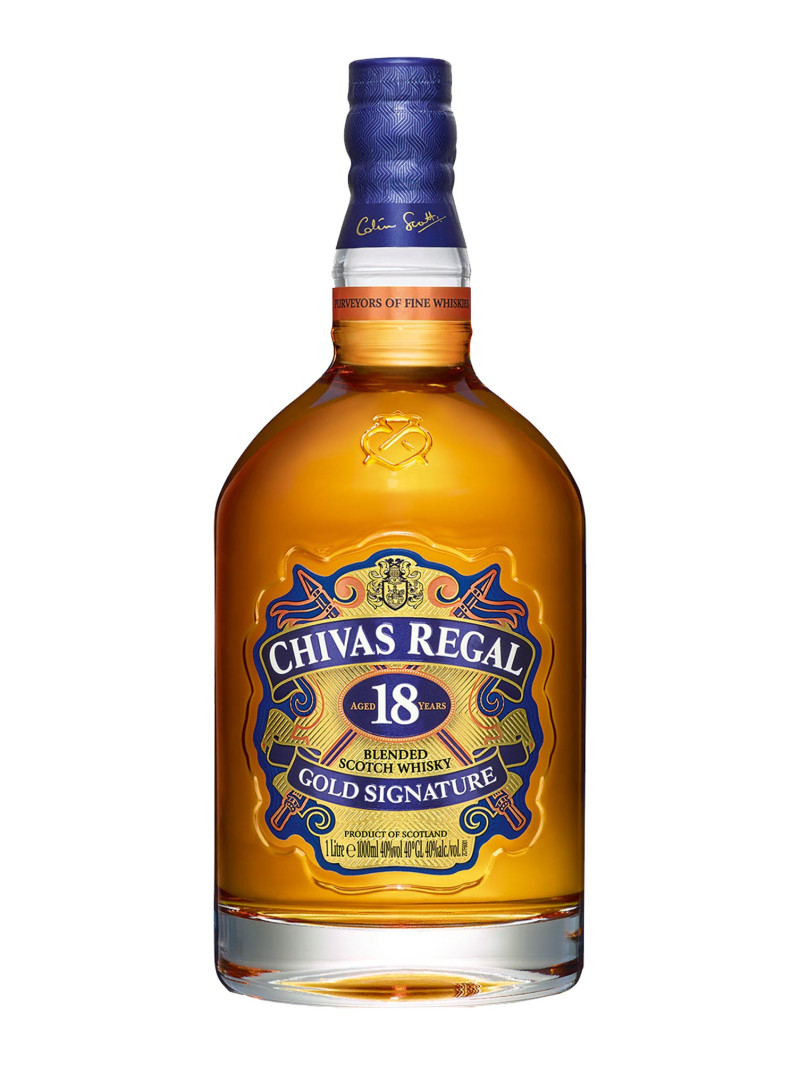 Chivas Regal Scotch Whisky Scotland 18 YO Blended 1L