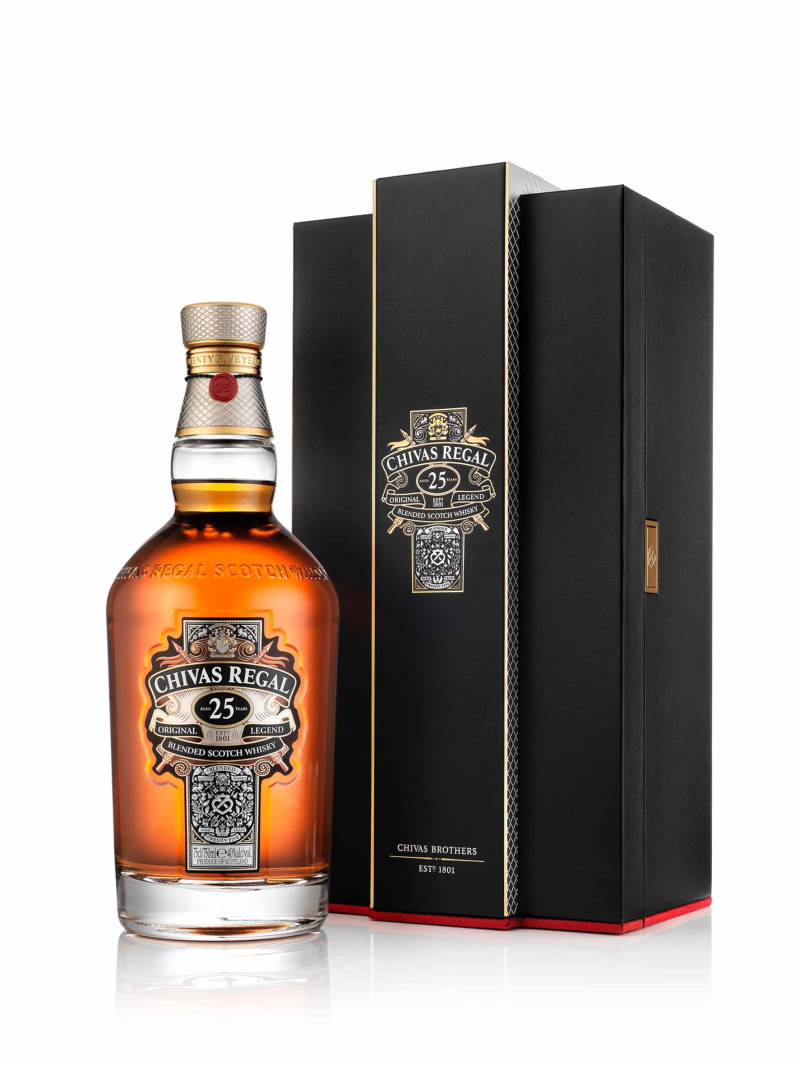 Chivas Regal Scotch Whisky Scotland 25 YO Blended