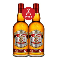 Chivas Regal Scotch Whisky Scotland 12YO Blended 1L | TWO-BTL OFFER