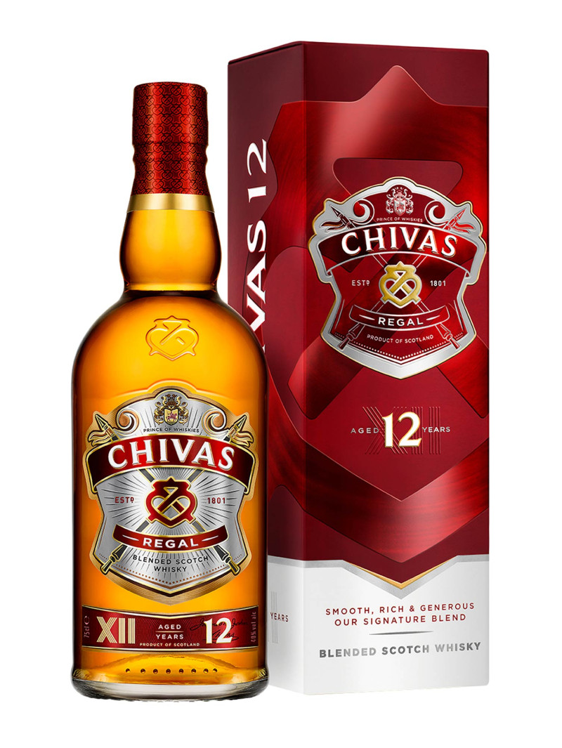 Chivas Regal Scotch Whisky Scotland 12YO Blended 75cl