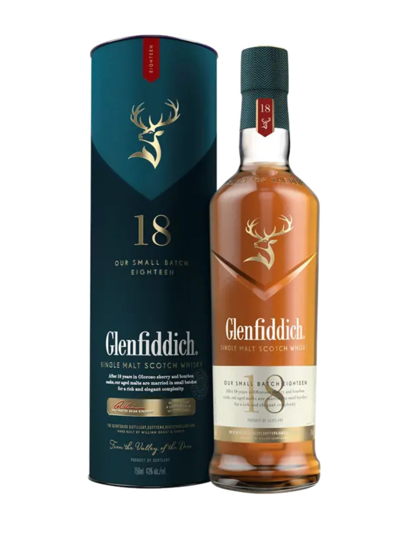 Glenfiddich 18 Year Old Single Malt Scotch Whisky
