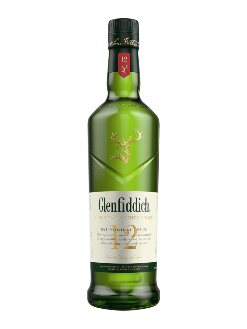 Glenfiddich 12 Year Old Single Malt Scotch Whisky