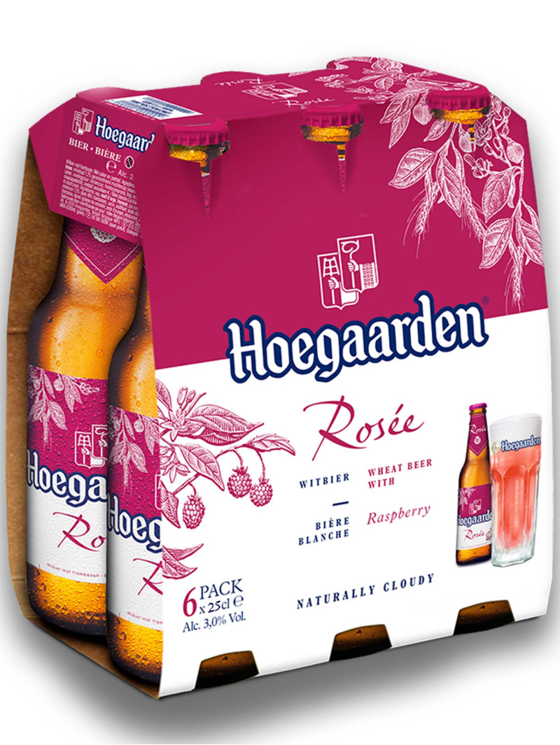Hoegaarden Rosée Beer Bottles [Case of 24]
