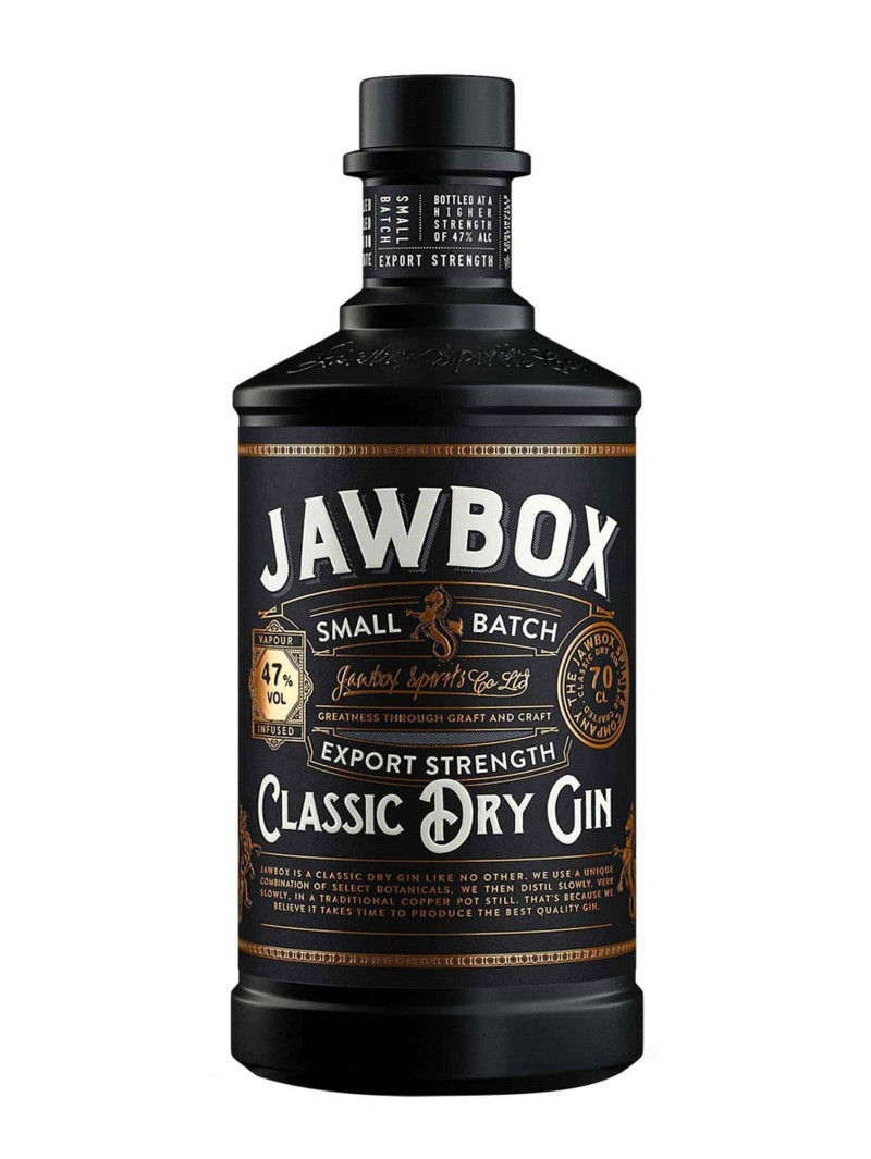 Jawbox Classic Dry Gin Small Batch Export Strength 47%