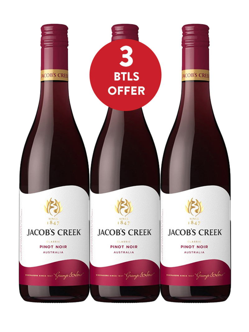 Jacob's Creek Classic Pinot Noir  |  Buy 2 Get 1 Bottle Free
