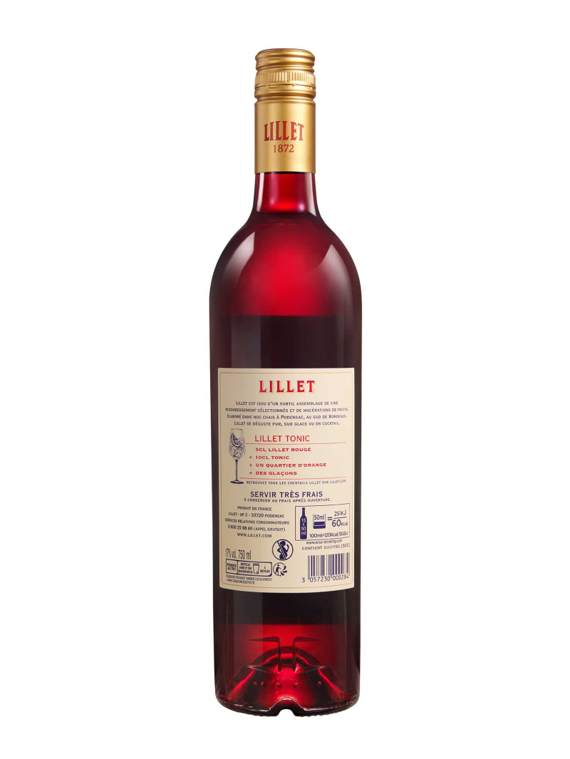 Lillet Rouge French Wine Based Aperitif 