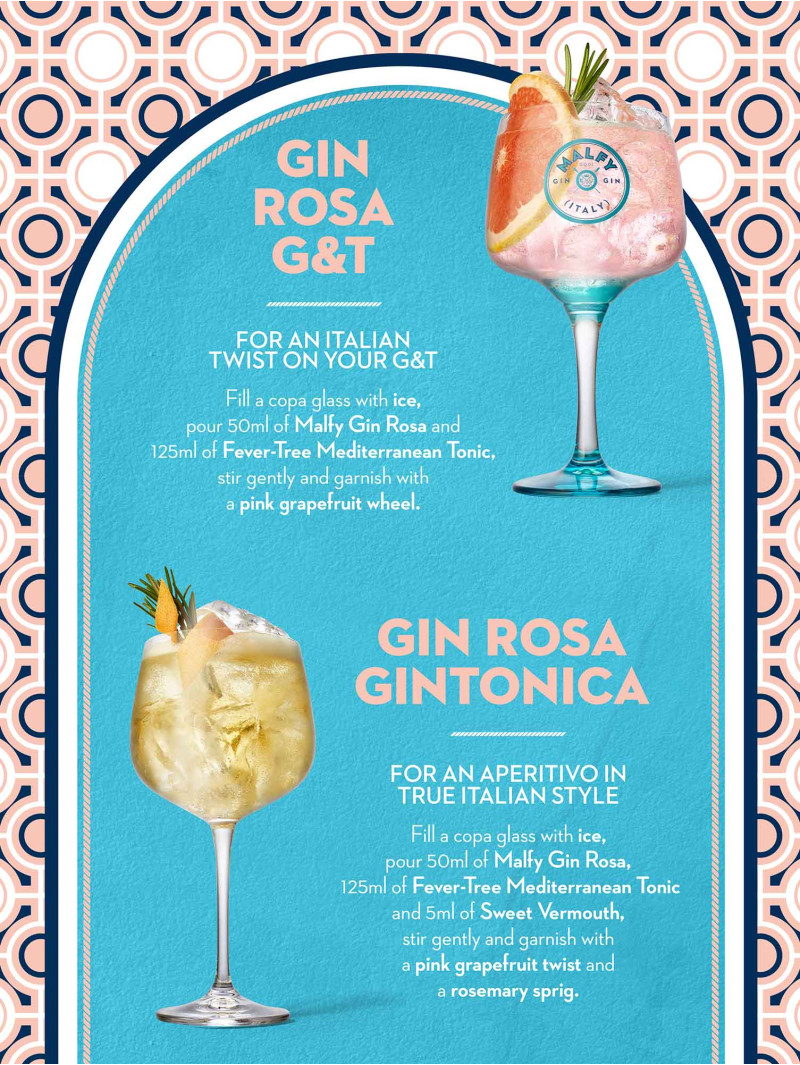 Malfy Gin Rosa - Sicilian Pink Grapefruit Flavoured Gin
