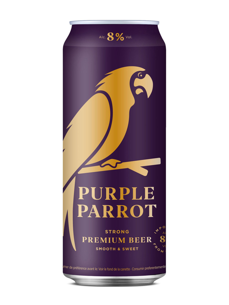 Purple Parrot 8% Strong Premium Beer 50cl