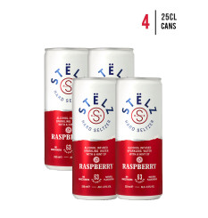 Stëlz Hard Seltzer Raspberry [4-Pack]