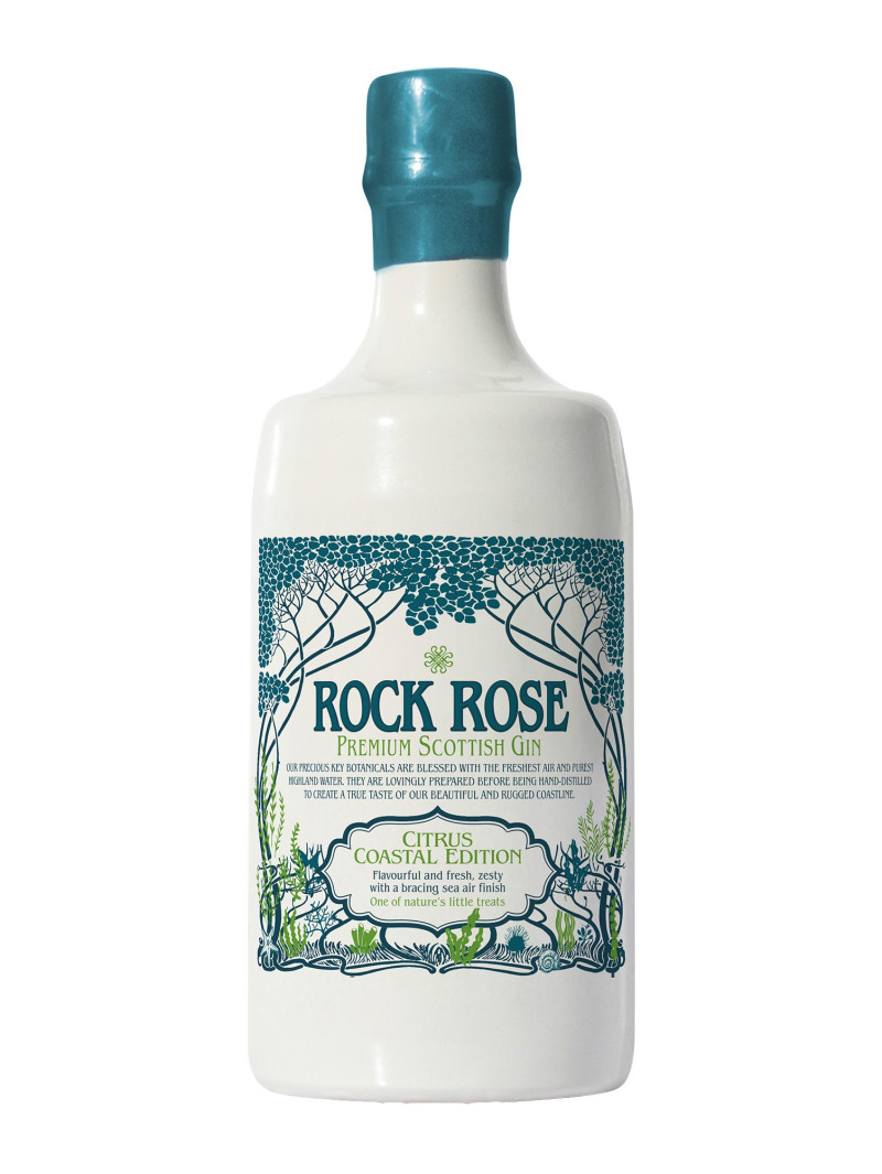 Rock Rose Premium Scottish Gin Citrus Coastal Edition