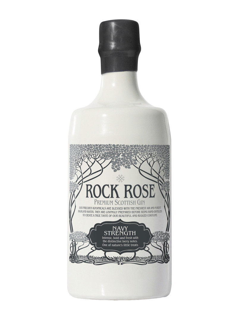 Rock Rose Premium Scottish Gin Navy Strength
