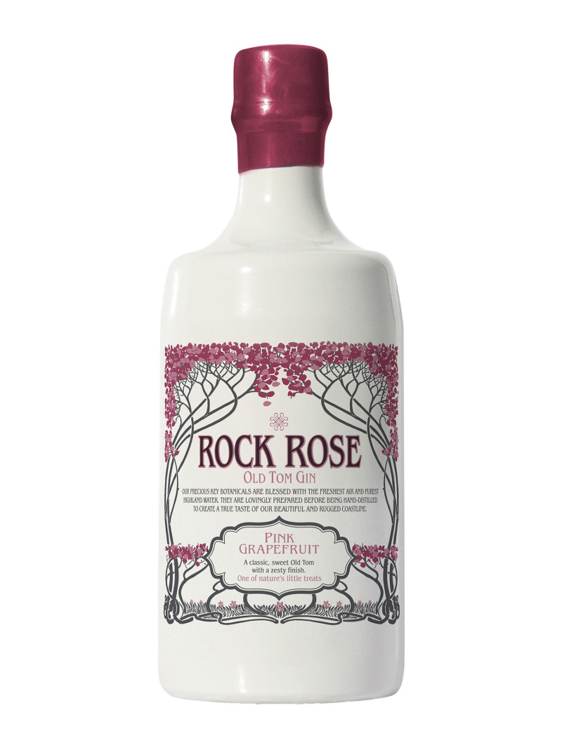 Rock Rose Old Tom Gin Pink Grapefruit 