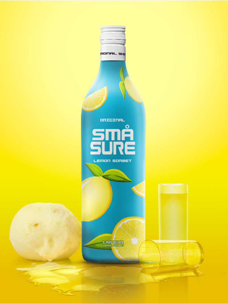 SMÅ Sure Lemon Sorbet Liqueur | Bundle of 2