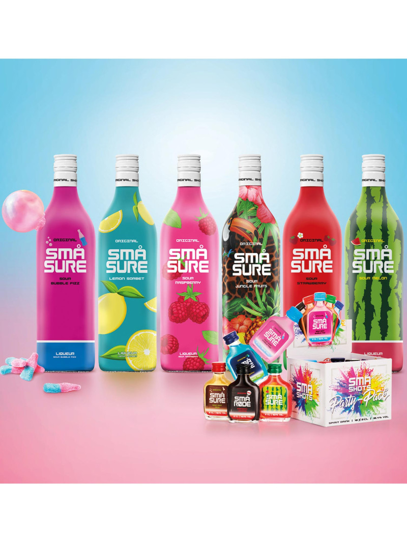SMÅ Sure Sour Strawberry Liqueur | Bundle of 2