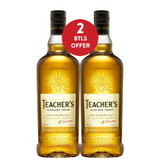 Teacher's Highland Cream Scotch Whisky 1L x 2