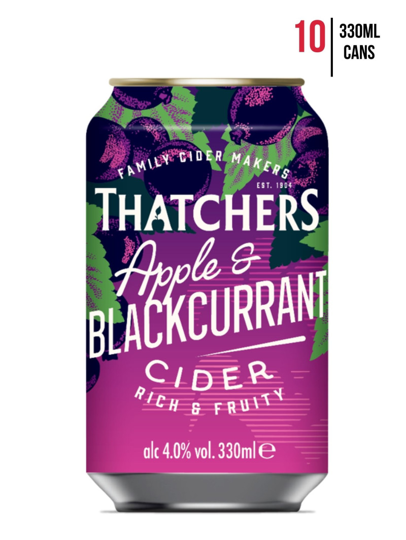 Thatchers Apple and Blackcurrant  33cl [Case of 10]