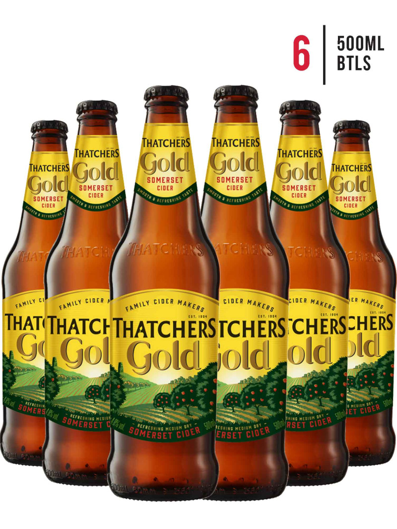 Thatchers Cider Gold Bottles [Case of 6]