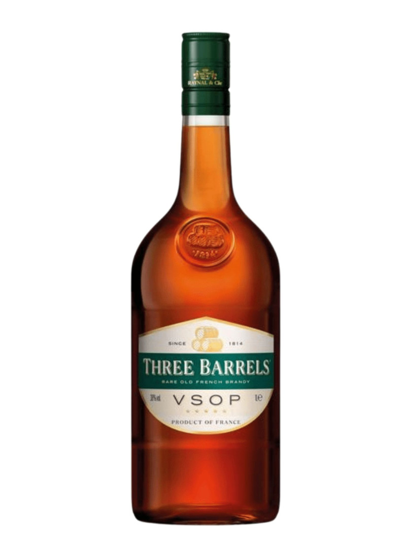 Three Barrels VSOP Brandy 1L
