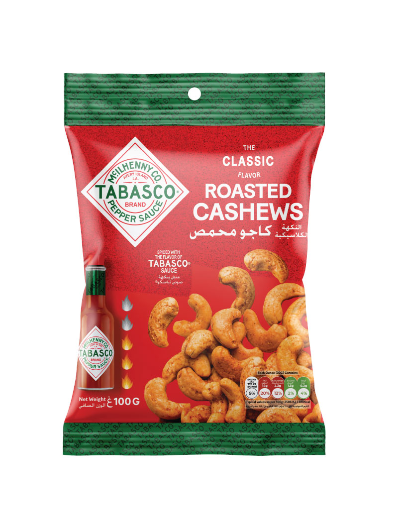 Tabasco Roasted Cashews 100g