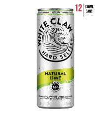 White Claw Natural Lime [Case of 12]