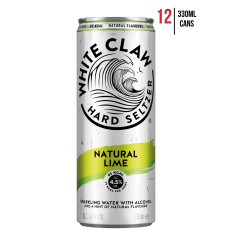 White Claw Natural Lime [Case of 12]
