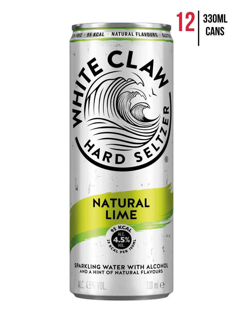 White Claw Natural Lime [Case of 12]