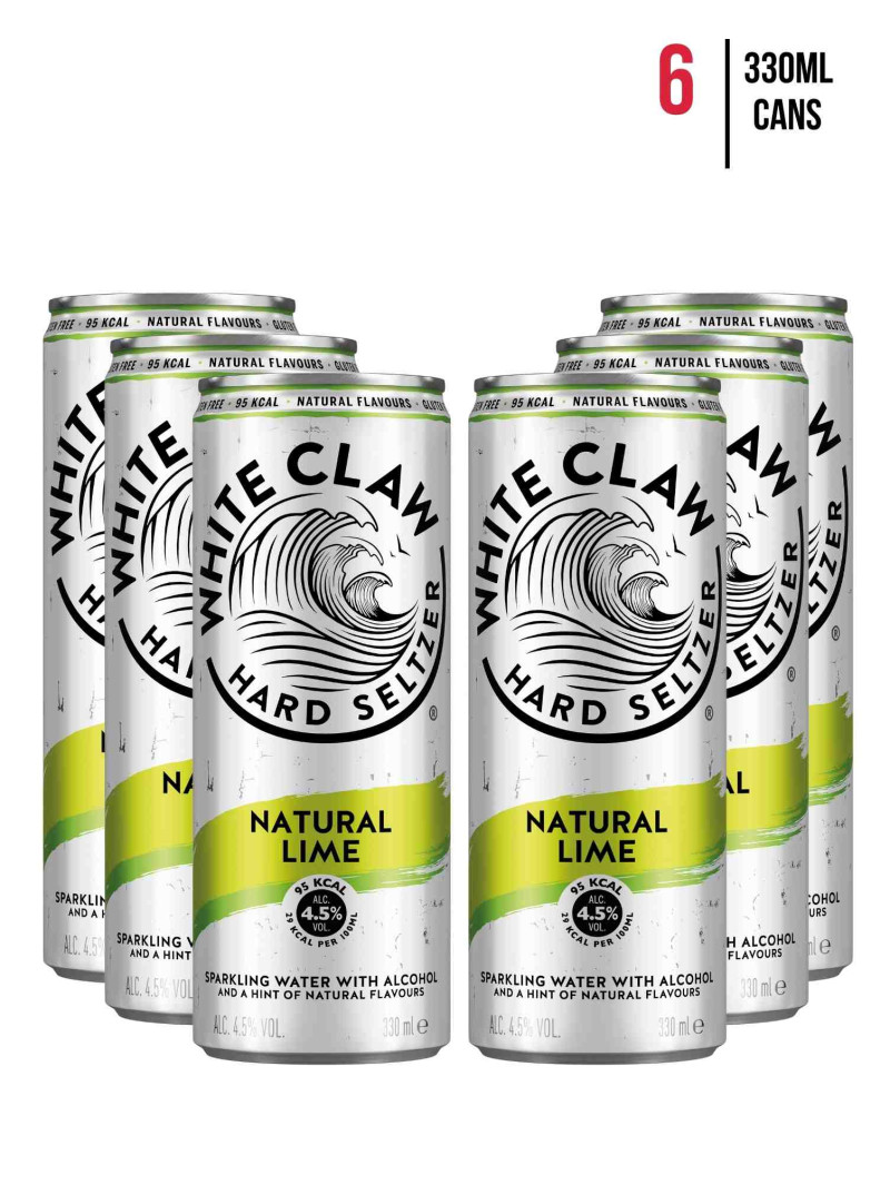 White Claw Natural Lime [6-Pack]